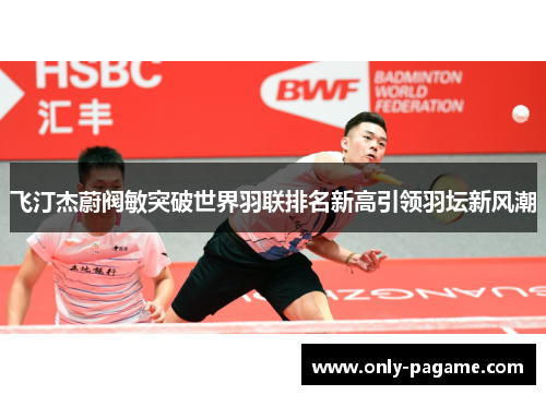 飞汀杰蔚阀敏突破世界羽联排名新高引领羽坛新风潮