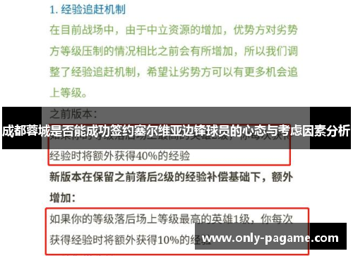 成都蓉城是否能成功签约塞尔维亚边锋球员的心态与考虑因素分析